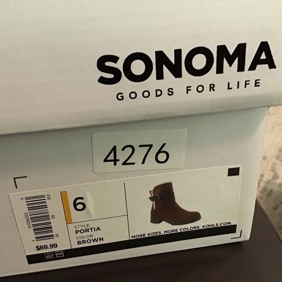 Ankle Boots 6M, Chestnut Brown. NWB $70 - Picture 7 of 7